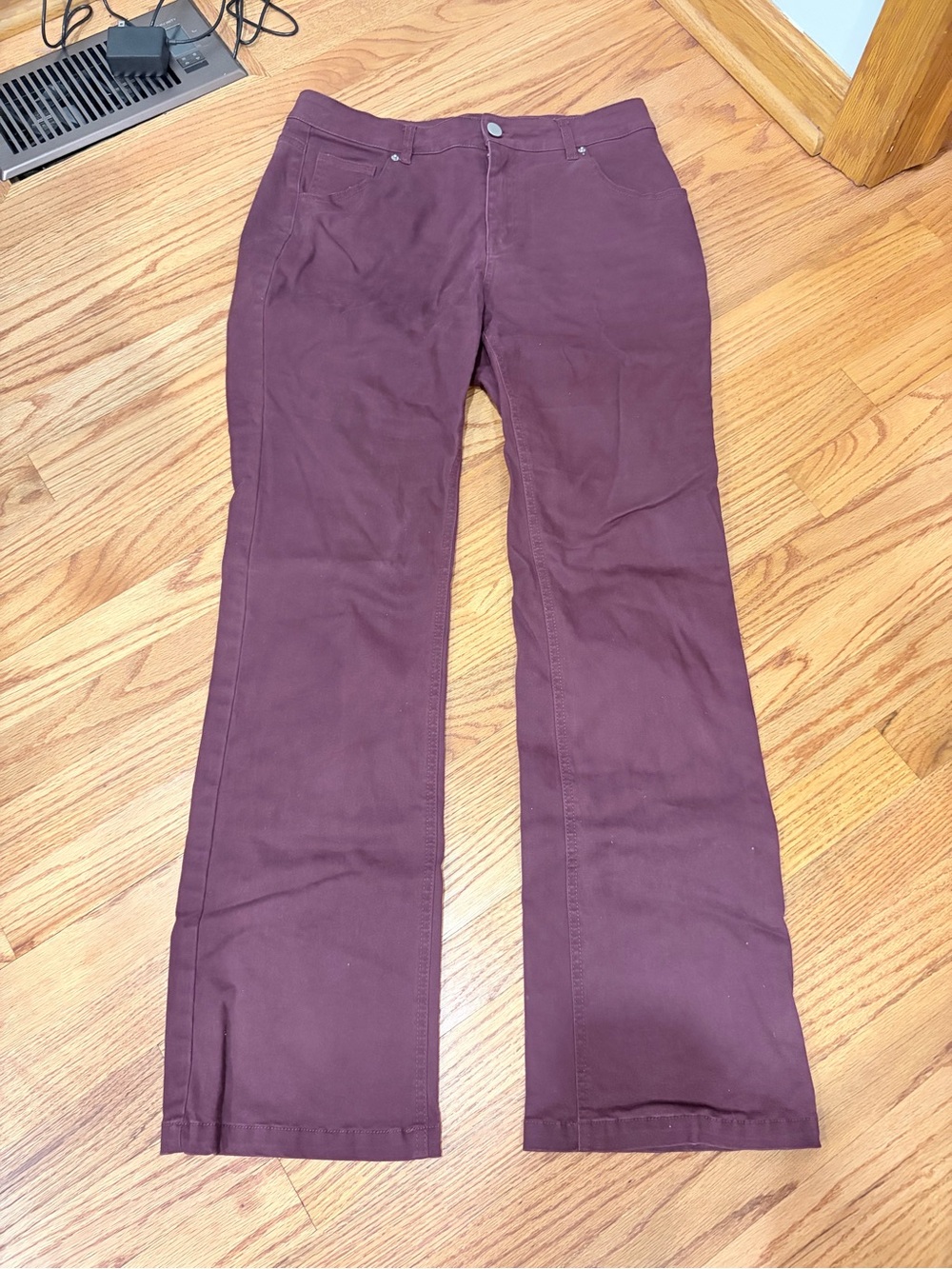 Women’s Boot Cut Pants in Deep Plum